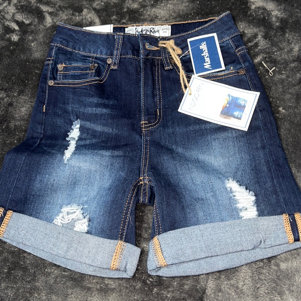 High rise Jean Shorts